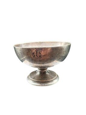 Vintage R.W. Goodhew Silver-Plated Pedestal Bowl for London Hospitality Use, Mid